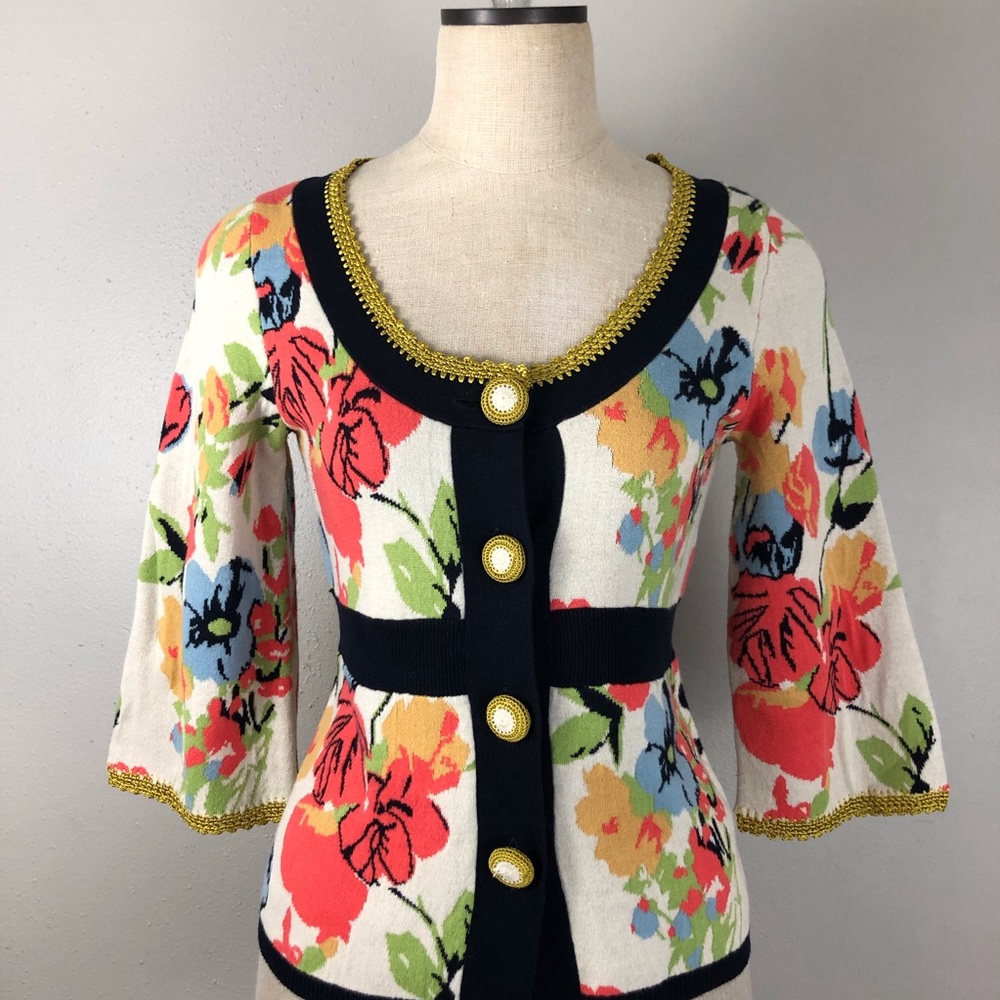 ANTHRO Lia Molly bell sleeve cardigan sweater M